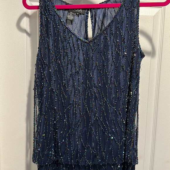 COPY - JKARA Sleeveless Embellished Cocktail Dress Size 6✨ - Picture 6 of 12